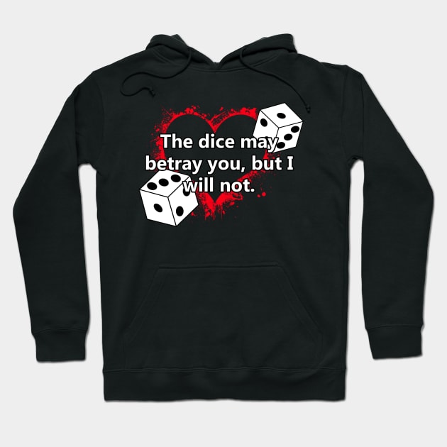 Dice Betrayal Hoodie by Thornvale Store